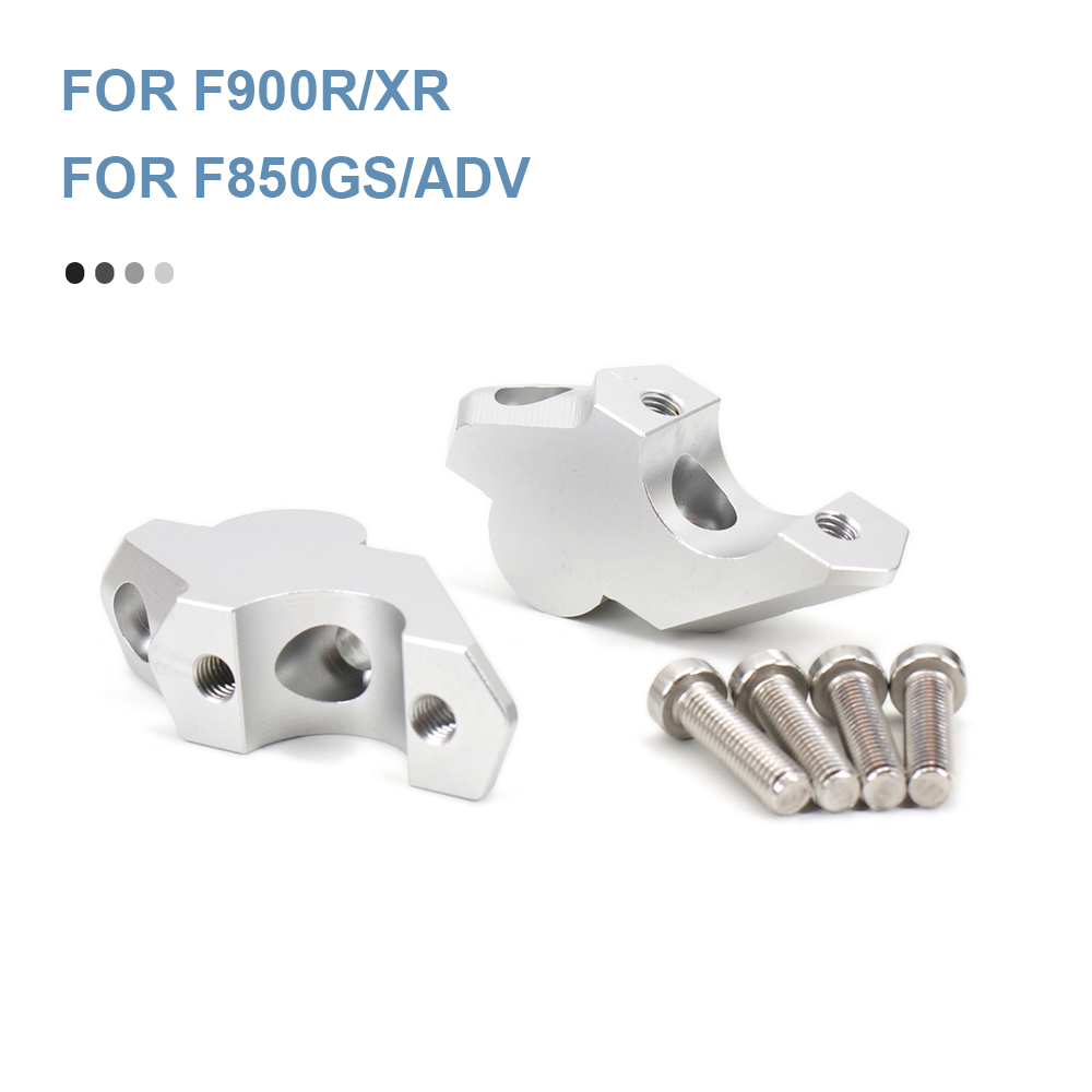 Elevadores de manillar de motocicleta, con adaptador de altura Offset para BMW F850GS Adventure F850GS, F900R F900XR F 900 R: Default Title