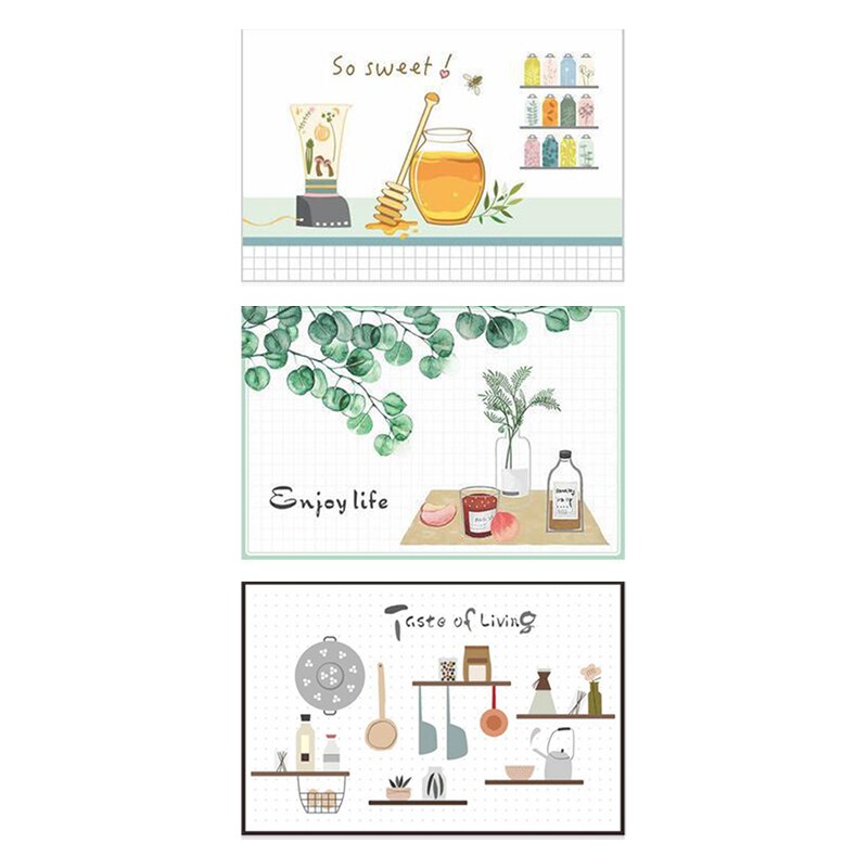 Wallpaper kitchen stickers against grease heat-resistant kitchen home decoration Wallpaper