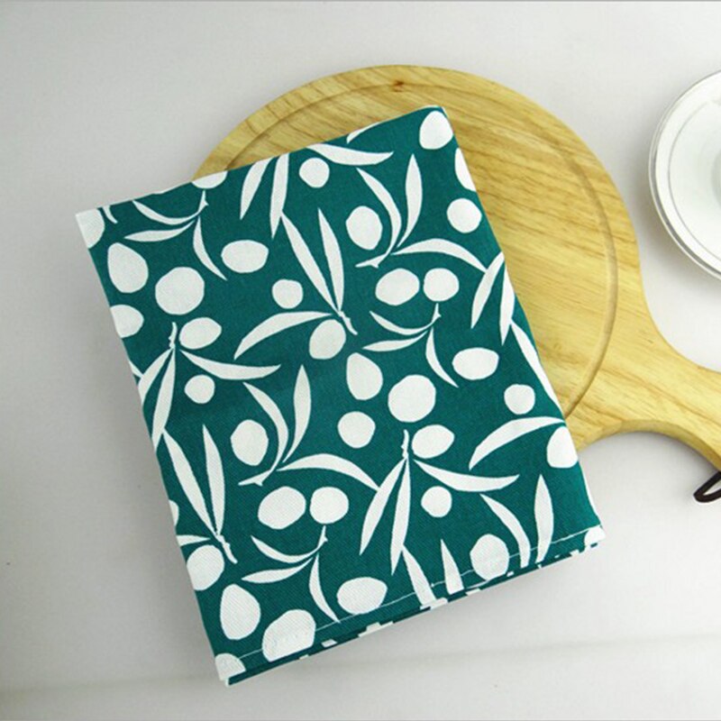 3 stuks/set keukenservetten 62 x 40 cm 100%  katoenen theedoeken in rustieke stijl op tafel