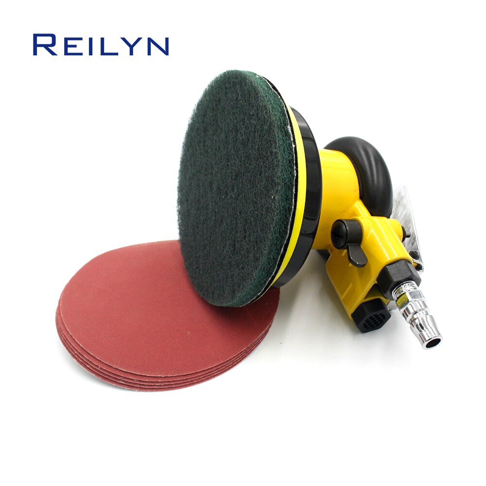 5inch pad pneumatic polishing machine pneumatic polisher tool Air sander wood furniture car floor polishing tool