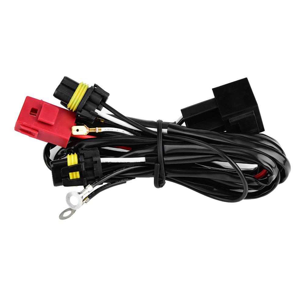 Kit de conversión de motocicleta eléctrica arnés de 100W para coche, adaptador de cable de relé, Kit de conversión de lámpara antiniebla DE TRABAJO, accesorios ev