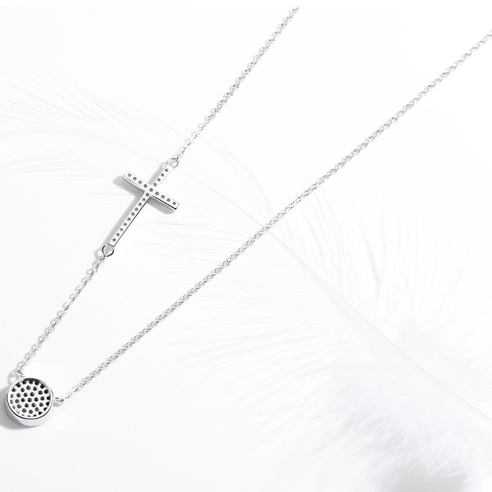 Tongzhe Ketting Vrouwen Sieraden 925 Sterling Zilveren Ronde Decoratieve Boze Oog Ketting Hanger Ketting Voor Vrouwen Collares