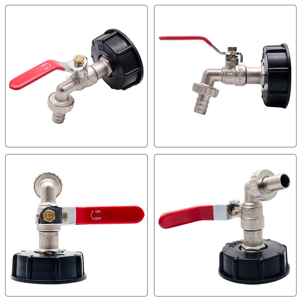 1/2 messing dyser tank 1000 liter ibc adapter have vandtank stik regnvand tank adapter hjem have vand stik