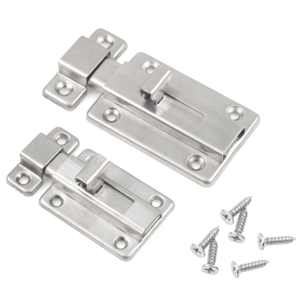 1Pcs 3 Inch Stainless steel safe Door/window/drawer/ Bolt Wooden door security bolt Barrel Bolt Push Lock