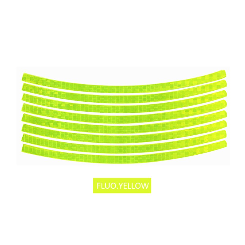 VOOFENG High Intensity Reflective Sticker for Bicycle Wheel Sticker Road Safety Self-Adhesive Backing: Fluo.Yellow