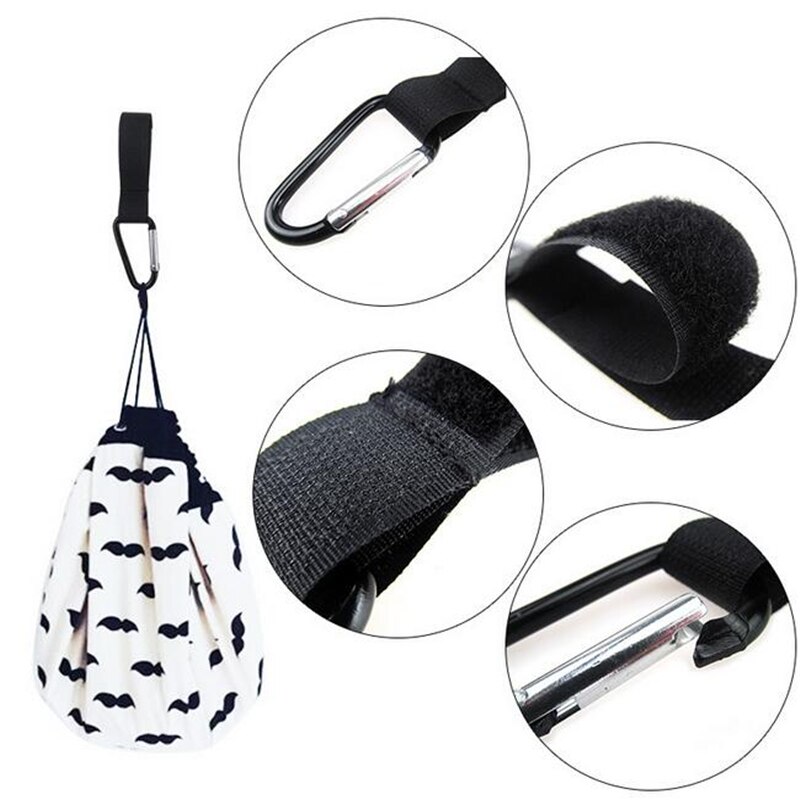 Handige boodschappentas metalen clip kinderwagenaccessoires kinderwagenhaken rolstoel kinderwagen autohanger ophangriem
