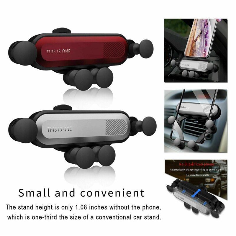 Universal Air Vent Car Mount Gravity Auto-Grip Phone Holder Smart Phone GPS Stand Bracket Universal Automobiles Interior Holders