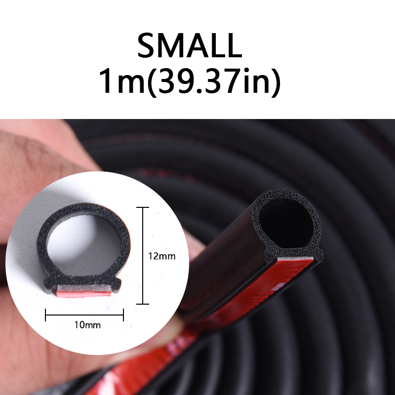 D Shape Car Door Waterproof Weatherstrip Strip Car Rubber Strip Seal Epdm Auto Rubber Door Seals For Car Exterior Parts: Red