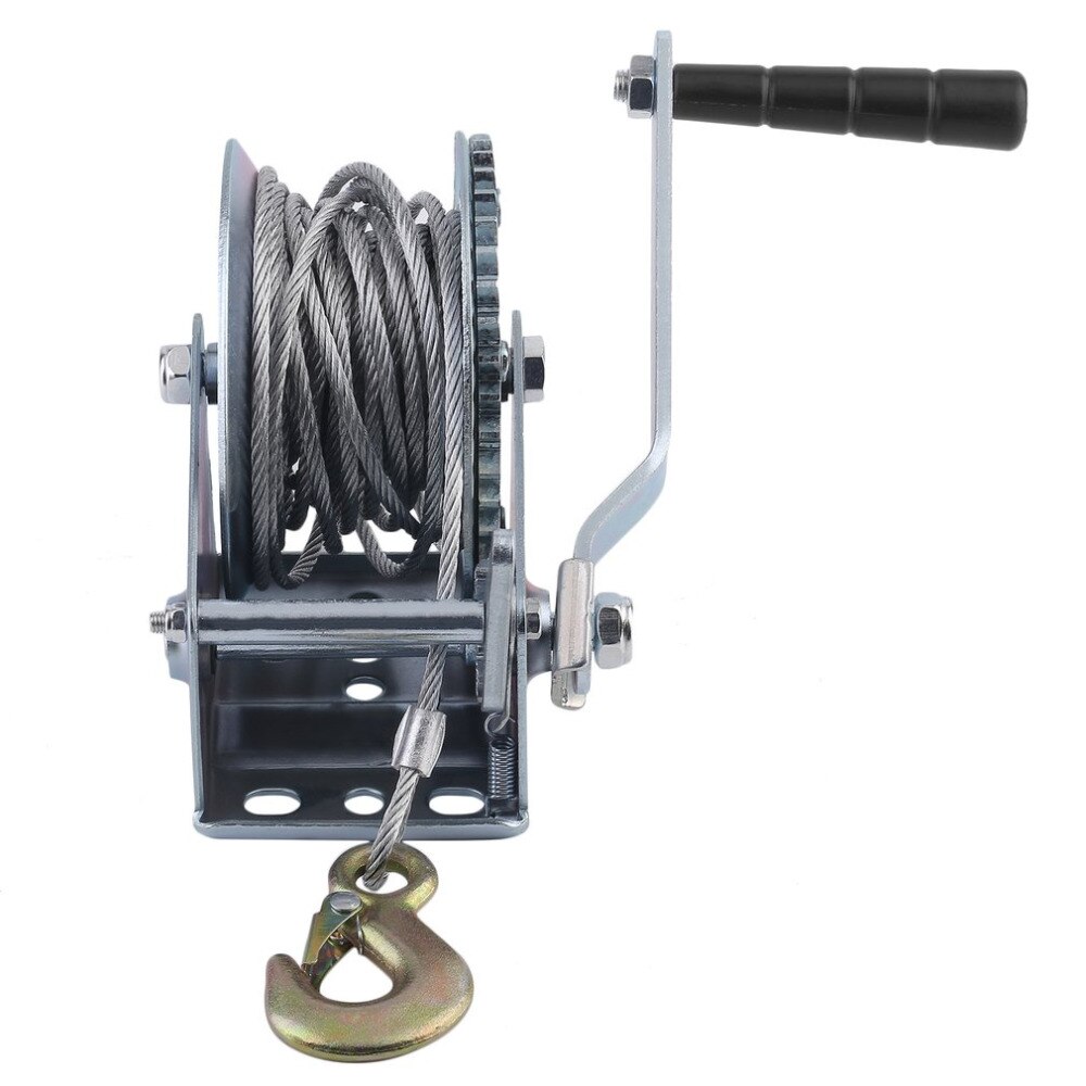 Manual Winch1000lbs Truck Auto Lifting Sling 10M Boat Car Lift Winch Heavy Duty Hand Power Puller Hand Tools