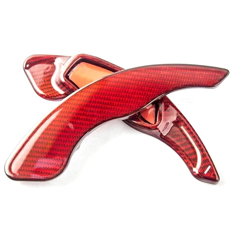 Car Accessories Red Carbon Fiber Paddle Shifter Extensions for Subaru Outback BRZ WRX Impreza