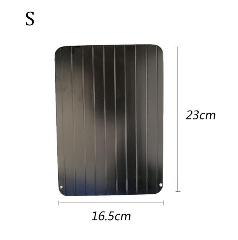 Kitchen Accessories Tools Gadgets Defrost Tray Quickly Fast Rapid Thawing Frozen Meat Magic Metal Plate Thawing Tray Defroster: S