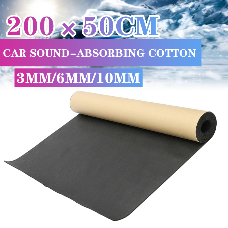 Isolamento térmico de algodão, isolamento acústico para carro, absorve o calor, espuma, isolamento térmico, algodão, 3/5/6/10mm, espessura 100/200cm