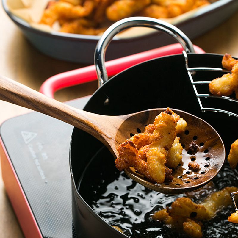 Teak Wood Spoon Long Handle Spoon Ladle Big Rice Paddle Wooden Cooking Spoon Skimmer Scoop Wooden Kitchen Utensils