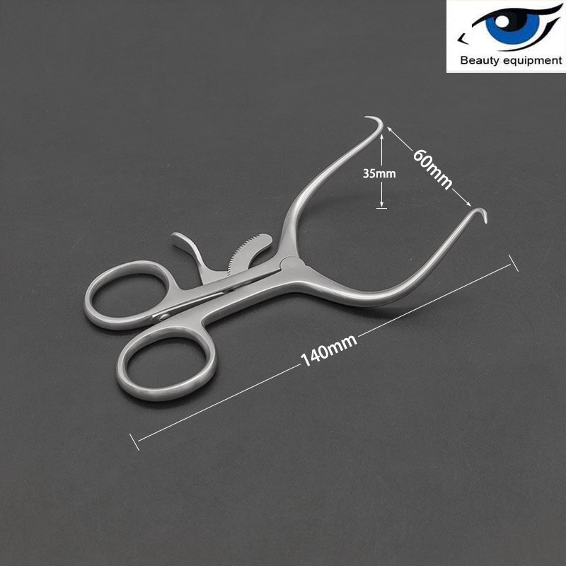Ortopædisk instrument expander mastoid spreder justerbar og automatisk fastgjort multi-krog hud retractor pincet: Dyb blå
