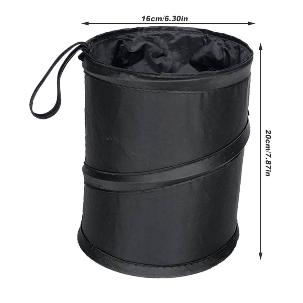 Foldable Outdoor Garbage Bin Trash Can 4L Hanging Home Multi-purpose Dirty Clothes Container Bag Space Saving Waste Basket