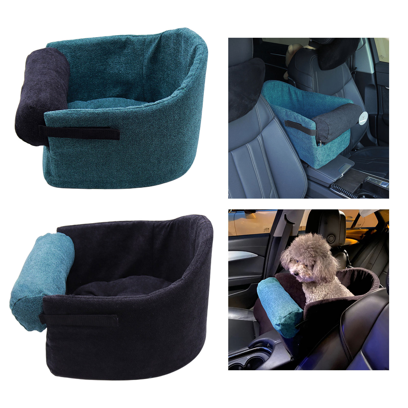 Huisdier Auto Booster Seat Op Auto Armsteun Ademend Reizen Vervoerder Kooi Hond Autostoel Accessoires Veiligheid Stoel Mand