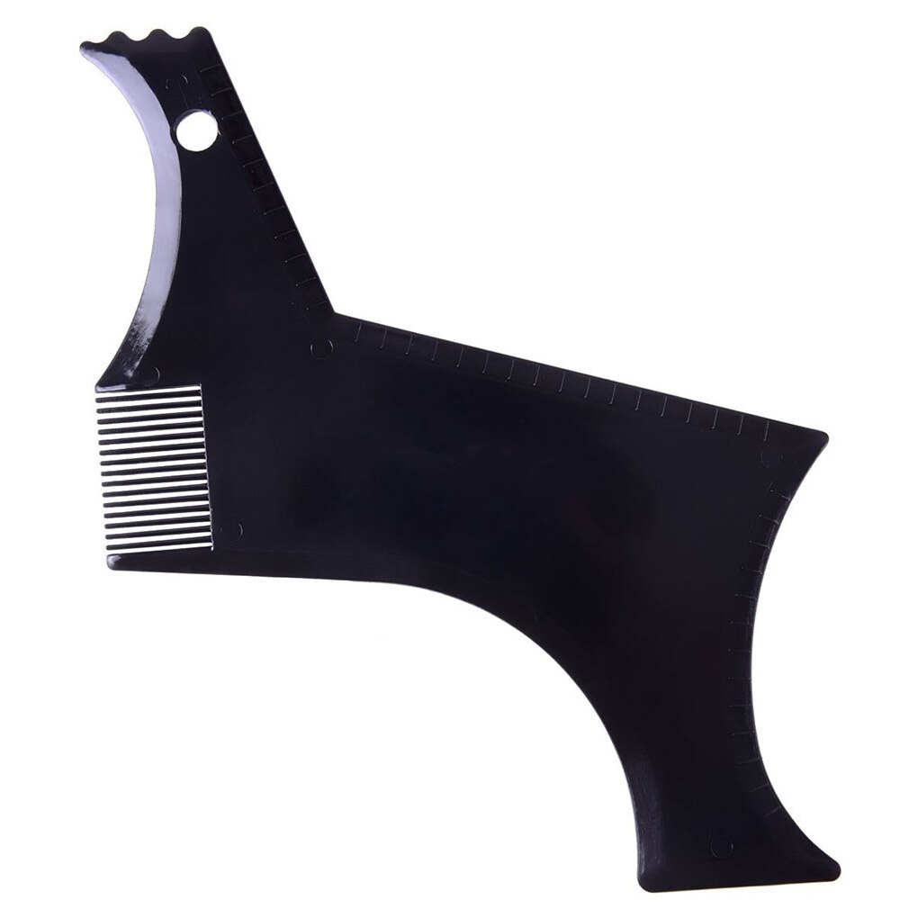 Beard Styling Shaping Tool Template Shaper Stencil Symmetry Trimming Beard Comb Beard Shaper: black