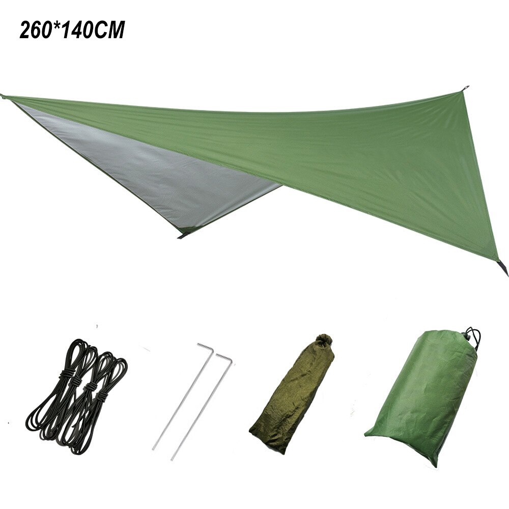 Camping Tent Hammock with Mosquito Net High Strength Fabric Hanging Bed Outdoor Hunting Sleeping Swing 1-2 Person Hammock: green canopy