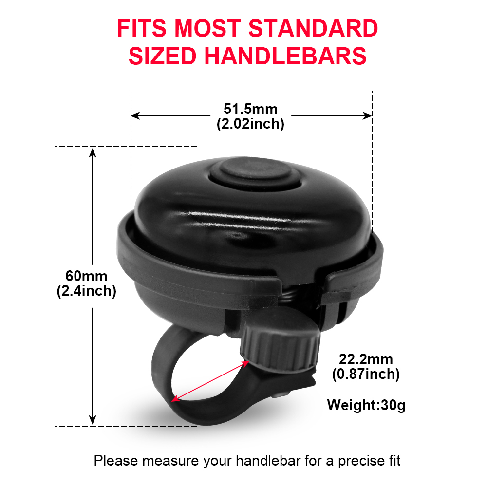 Timbre de plástico para bicicleta de montaña y carretera, alarma de seguridad para manillar, accesorios para bicicleta