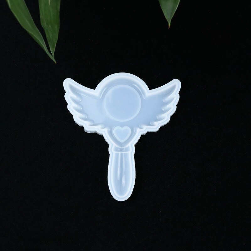 Kawaii Handheld Mirror Silicone Mold Cute Accessory Making Resin Craft Supplies Resin Accessories Making with Mirror: 09