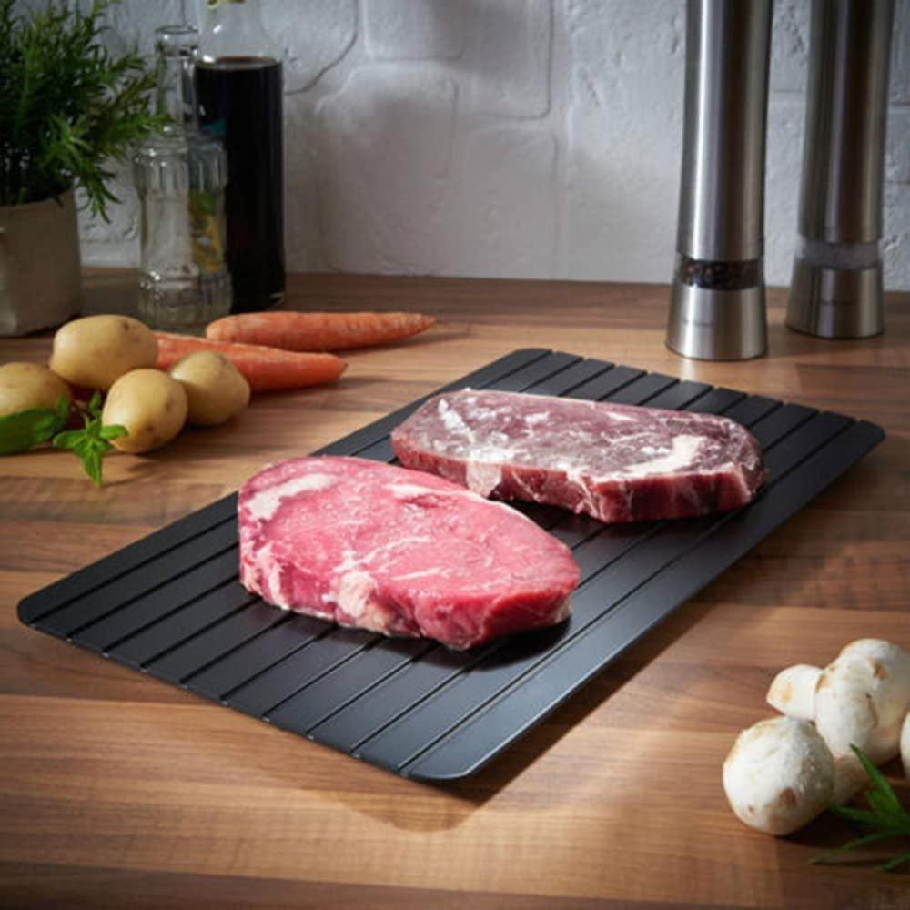 Defrosting Tray for Meat - Easy Thaw Tray Defrost Food Quickly and Safely,No Power,No Chemistry Eco-friendly Rapid Defroster