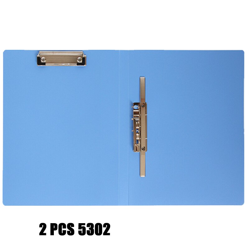 DELI 2 PCS Folder Organizer A4 Material Fichario Escolar For Document Holder Office Plastic Clip Paper File Folders Factory: Default Title