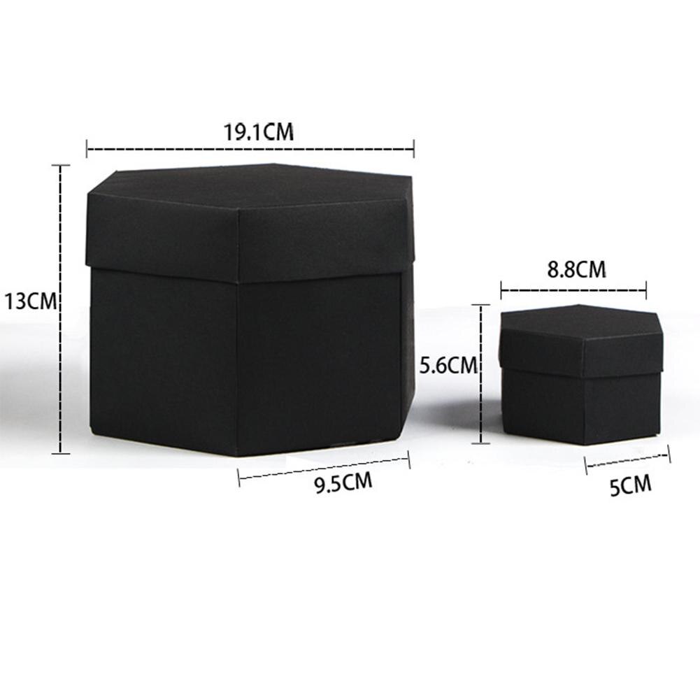 Hexagon 5-layer 6-sided Explosion Box Innovative Box DIY Photo Album Box Photograph Props