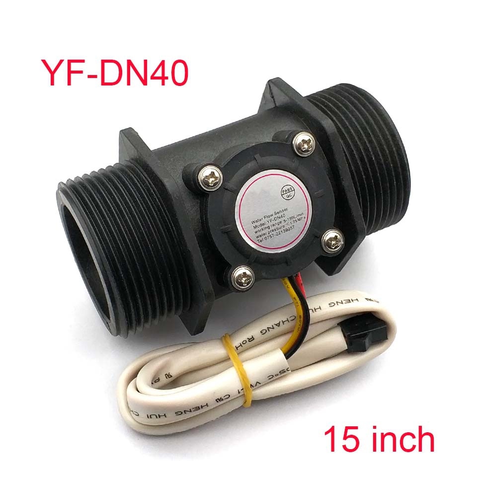 Water flow sensor Industriële flow meter G1.5 "Water Flow Counter Indicator Flowmeter Hall Sensor Switch G1.5 DN40 5-150L/ min