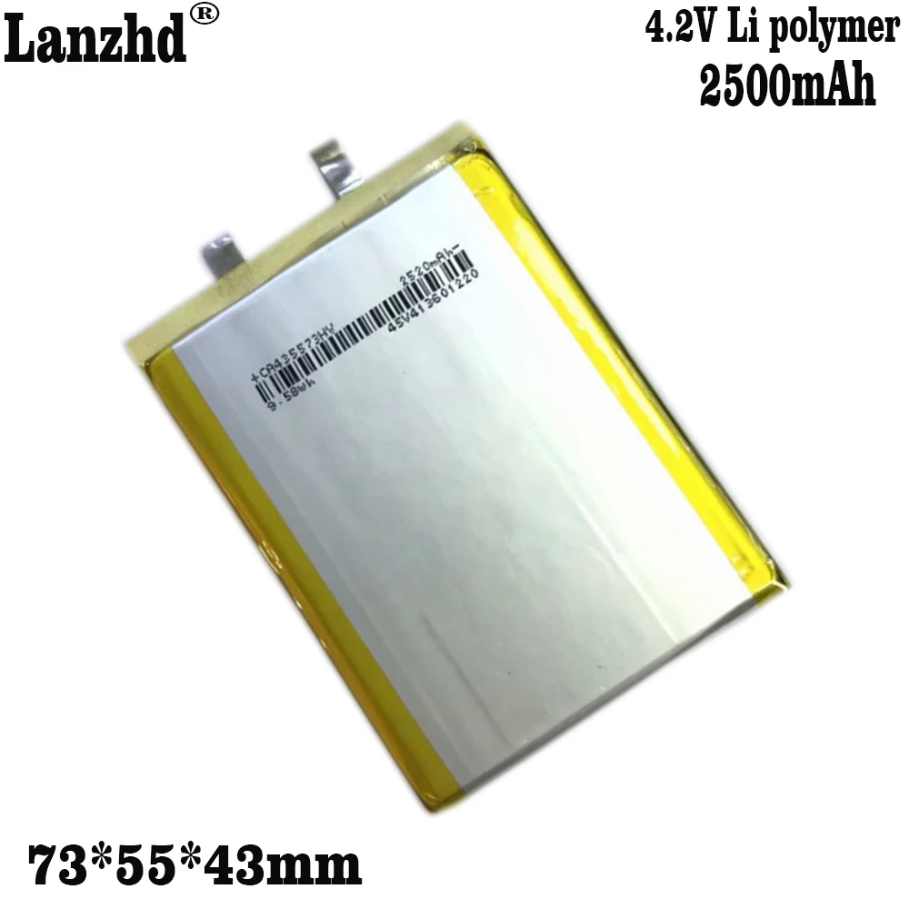 435573 3.7V 2500mAh Polymeer Li-Ion Batterij Voor Mp3 Mp4 DVD DIY E-book Vedio Spel speelgoed Tablet PC power bank mobiele batterij