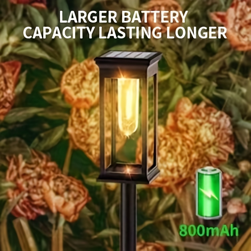 Gloeilampen op zonne-energie Pathway Lights Waterdichte tuinloopbrug Yard Achtertuin Gazon Landschapsverlichting