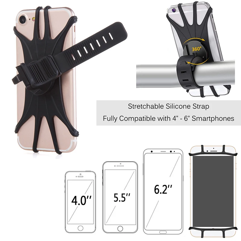 Acessórios para carrinho de bebê, suporte para celular, rack universal 360 giratório, carrinho de bebê, suporte para telefone para iphone, dispositivo gps