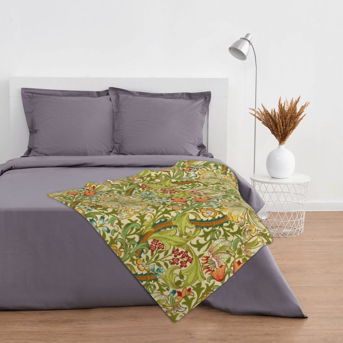 William Morris złota lilia rzut koc koc polarowy TV koce sofa koc flanelowa przytulna pościel na kanapie podróżnej domu