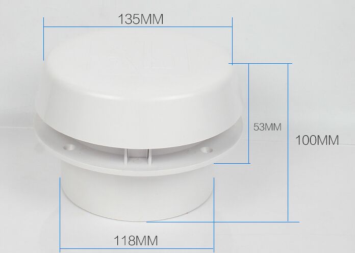 Trailer tag luft ventilation rund udluftning til rv campingvogn mini ventilator blæser 24v