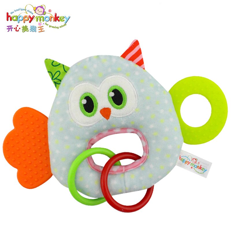 Plüschtier für neugeborene, kleinkinder, weiche rasseln, beißRing mit musik, hängeglocke, babyspielzeug