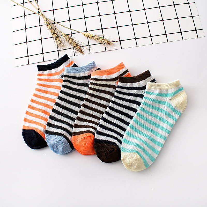 5 Paren/partij Lente Zomer Korea Sokken Vrouwen Cartoon Kat Vos Leuke Animal Print Grappige Onzichtbare Boot Katoenen Sokken: 5