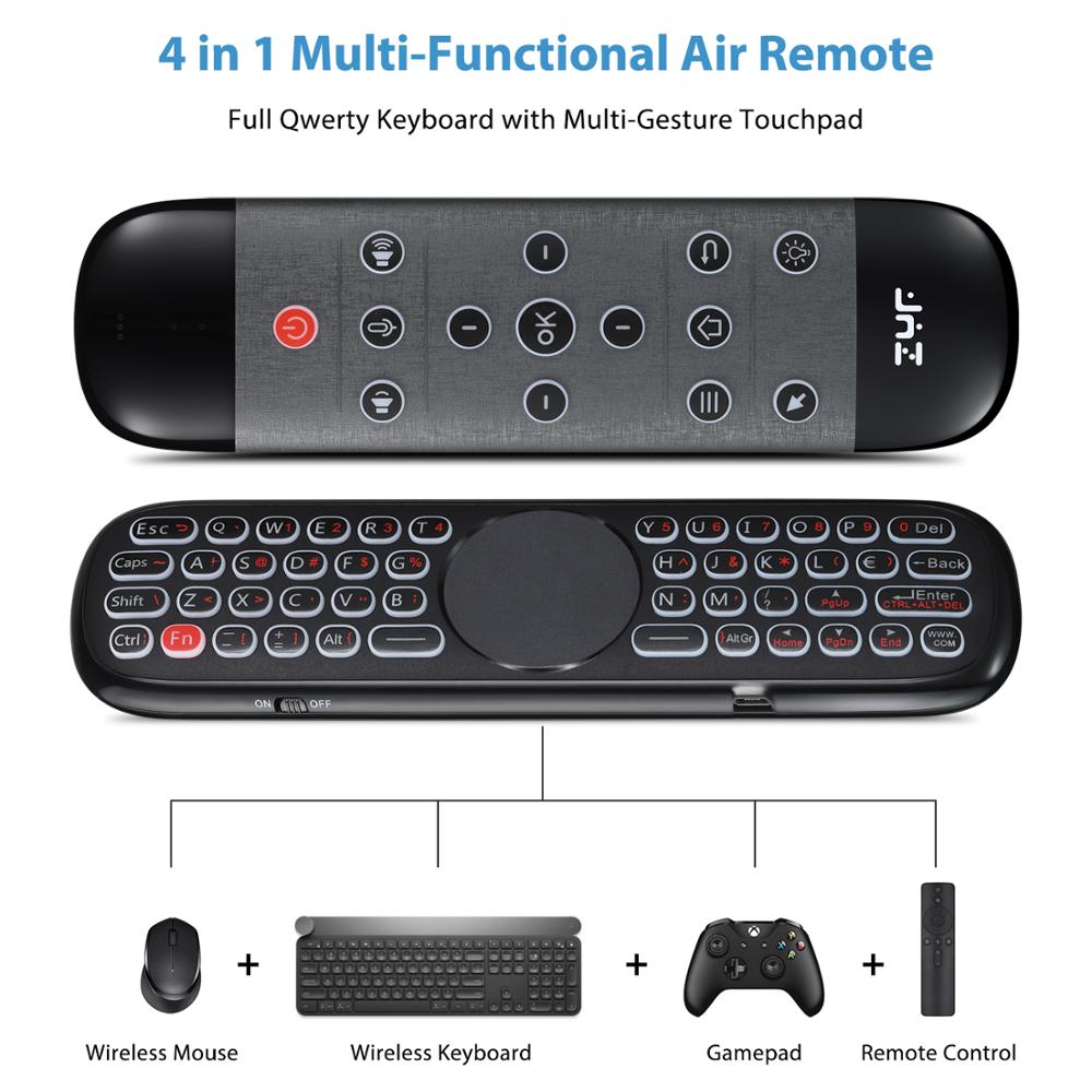 ZYF Z10 Air Mouse 2.4G entièrement rétro-éclairage clavier sans fil pavé tactile + télécommande vocale + fonction Anti-perte, pour Android TV Box