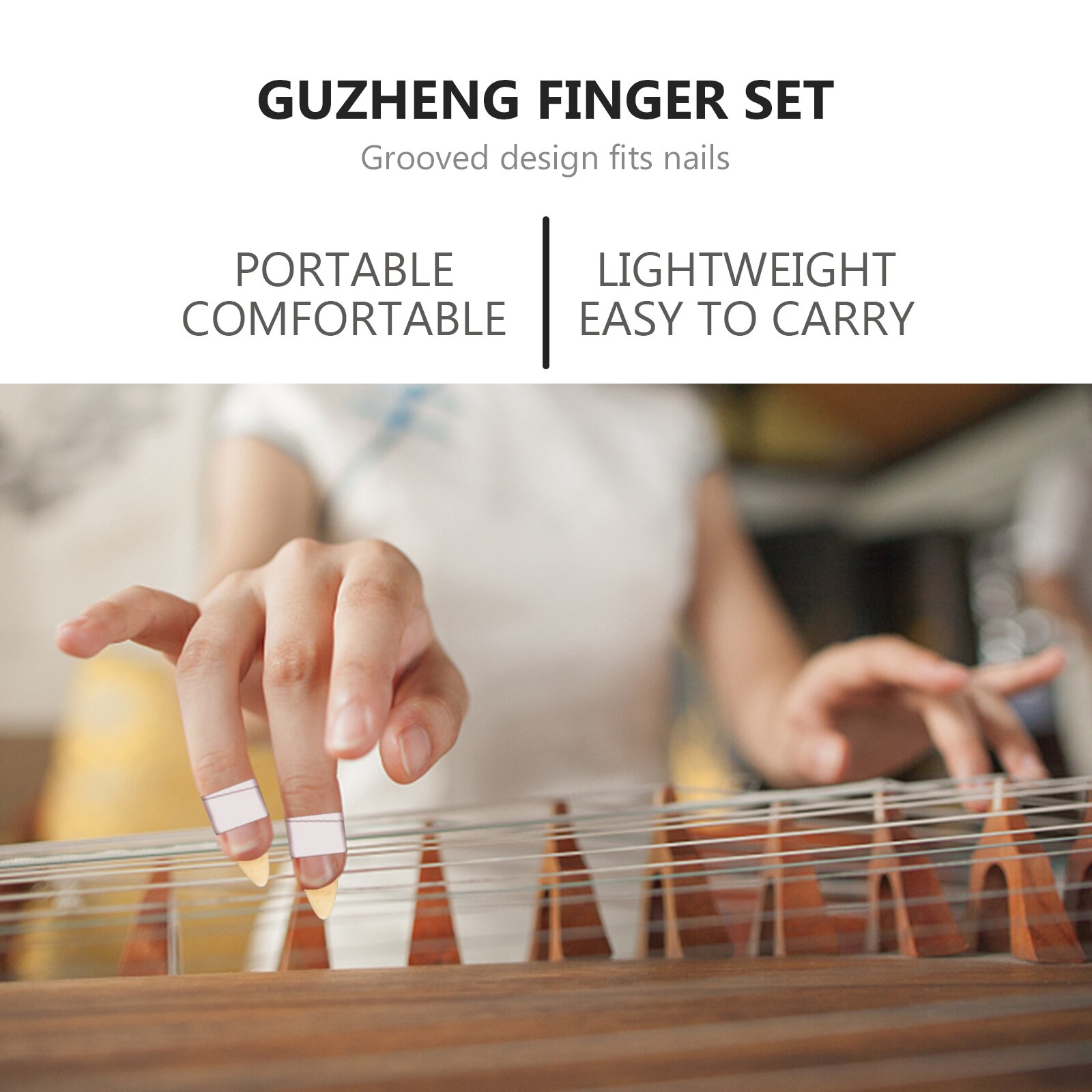 1 Set String Instrument Finger Picks Musical Instrument Picks Guzheng Finger Nails
