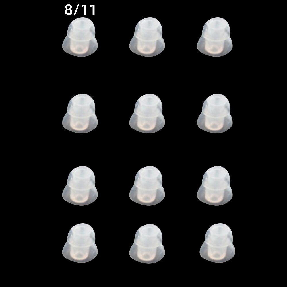 Universal aparelho auditivo plug orelha ponta cúpula tubo de som mais tamanho para a marca bolso aparelhos auditivos bte aparelho auditivo transporte da gota: 2 Layers(8-11MM)