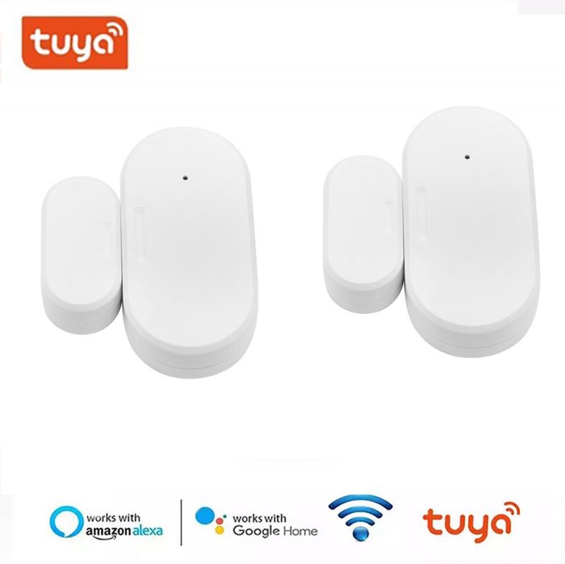 Tuya Zigbee Door Window Sensor Small Smart Home Mini Magnetic Garage Door Opening Sensor System Alarm Gate Open / Close Detector