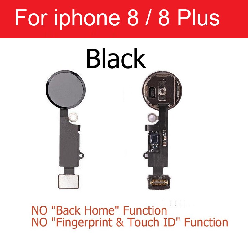 Home Button Flex Cable Assembly For iPhone 5S SE 6 6s 7 8 Plus Home Button Screen On Contral Flex Cable Replacement Repair Parts: For i8 8plus Black