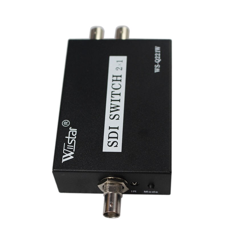 wiistar SDI Switcher 2x1 HUB SDI Intelligent Switch Extender 2 To 1 Converter for 3G HD SD Monitor Security Camera CCTV