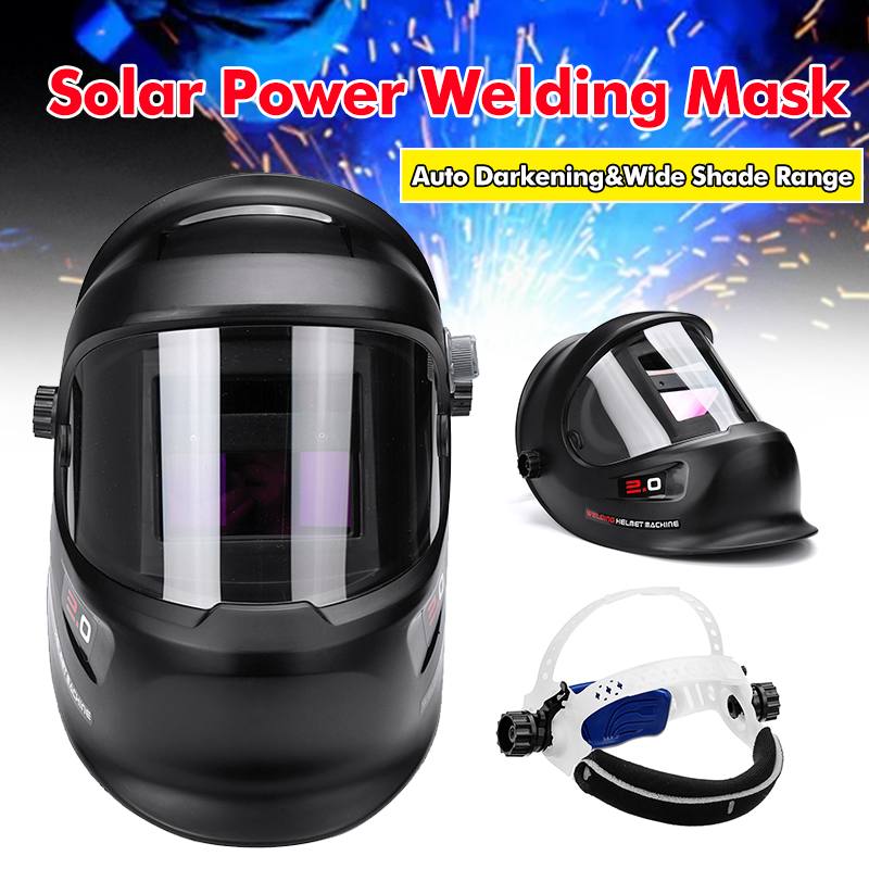 Big View Welding Mask Solar Power darkening TIG MIG MMA Welding Out Control Mask/Helmet/Welding Cap/Lens/Face Mask