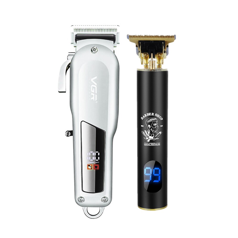 LCD Hair Cutting Machine Cordless Hair Clipper Barber Hair Clipper Electric Hair Clippers Beard Trimmers Mower