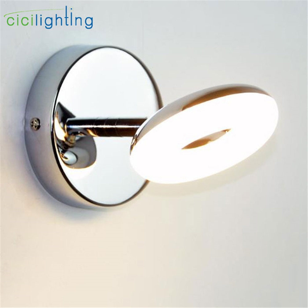 5w led-badkamerverlichting van roestvrij staal, verstelbare led-badkamerspiegellamp, wastafellamp, toiletwandlamp