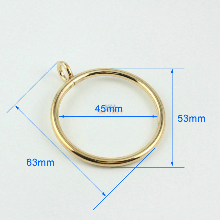 10 Stuks 45mm Gold Gordijn Ringen Gordijn Sliding Haak Ringen