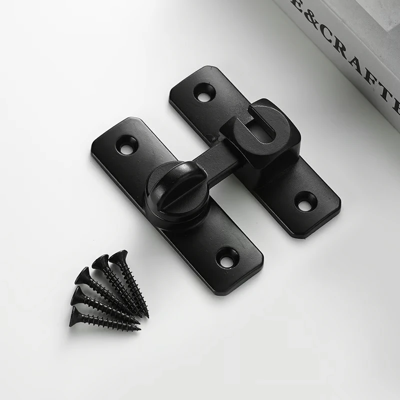 Aluminum Alloy Flip Gate Latch Lock for Outdoor Wooden Fence / Swing Heavy Duty Aluminum Alloy Door Latch No-Punch Door Bolt