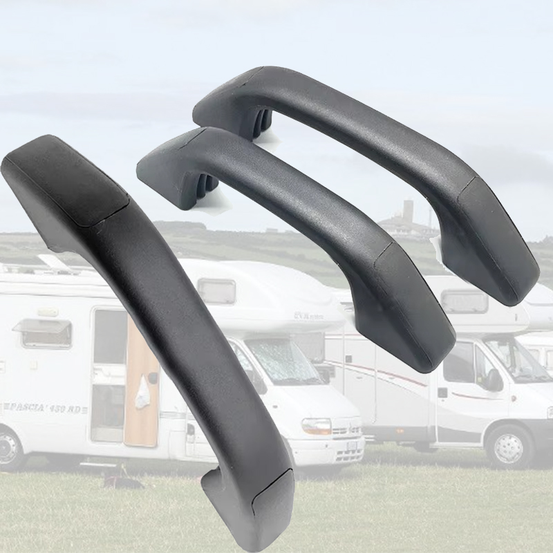 175mm 1/2Pcs Grab Pull Door Handles with Hole Covers Trailer Caravan Motorhome Van RV Cargo Trailer Doors Handle Grab Bar Simple