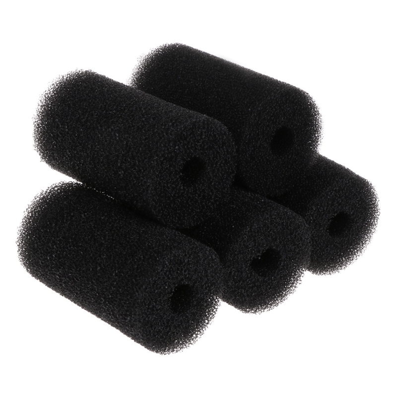 5 pacote pré-filtro esponja aquário pré filtro rolos espuma preta compatível filtro entrada acessórios para peixes para: Prateado