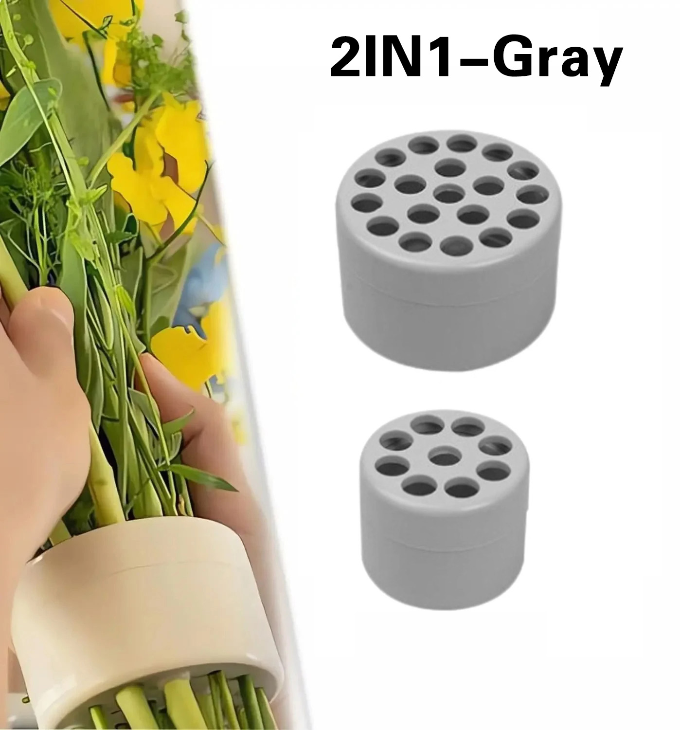 Support de tige en spirale Ikebana pour fleurs, support de tige en spirale pour Vases, Bouquet Twister, accessoire d'art Floral à faire soi-même, façonnant les de fleurs: Argent