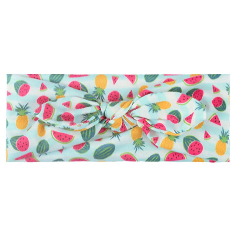1 stück Baby Mädchen Stirnband Kleinkind Haar Zubehör Wassermelone BöGen Neugeborenen Headwear Kaninchen Ohr Tiara Headwrap Kopf Band: F